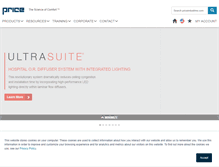 Tablet Screenshot of priceindustries.com